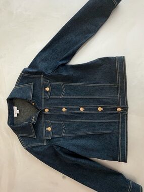 St. John Sport by Marie Gray Blue Denim Jacket